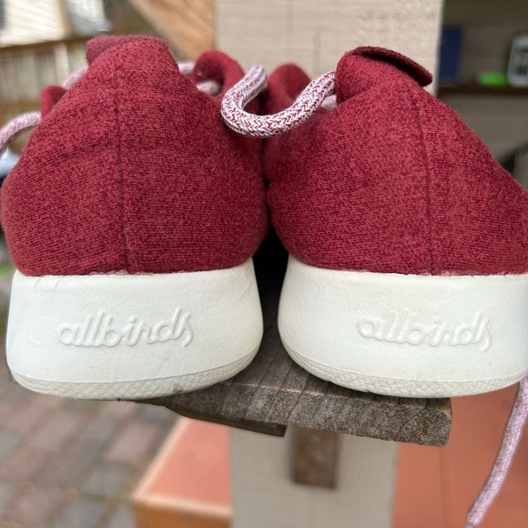 Allbirds Red Wool shoes Sz 8 - Picture 5 of 6